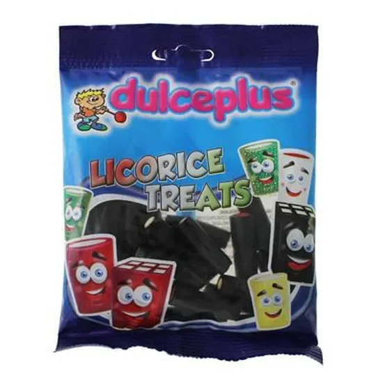 [D872E100] Dulceplus Mini Baton Reglisse Assort 12x100gr 100% Halal