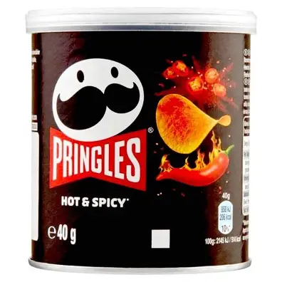 [5053990107292] Pringles Hot & Spicy 12x40g