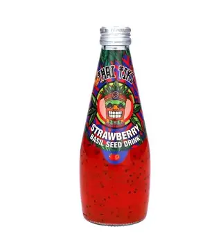 [0855] Thai Tiki Basil Seed Drink -Strawberry 24x290ml